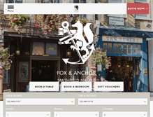 Tablet Screenshot of foxandanchor.com